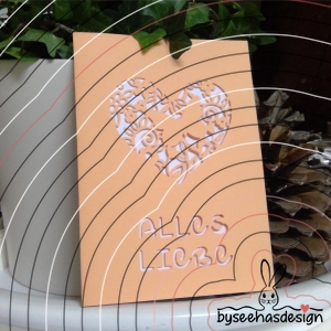 Karte Herz Plotterdatei SVG DXF